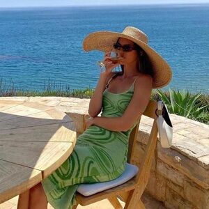 Green Patterned House of Sunny Hockney Dress